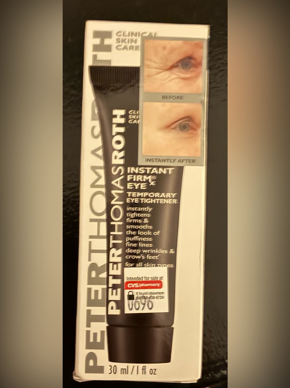 Peter Thomas Roth Instant FirmX Eye Temporary Eye Tightener 1 oz New